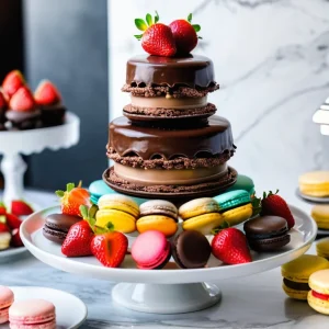 Mesa Dulce Gourmet y Cascada de Chocolate Belga